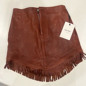 BRAND NEW Grlfrnd leather skirt